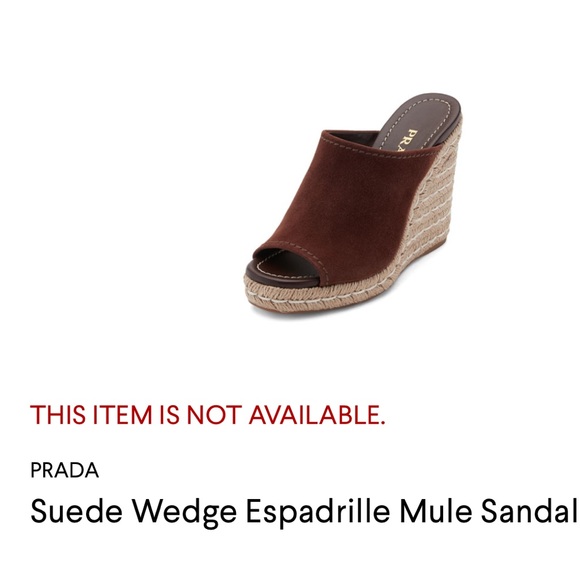 Prada Wedge Espadrilles 37.5 - Picture 12 of 16